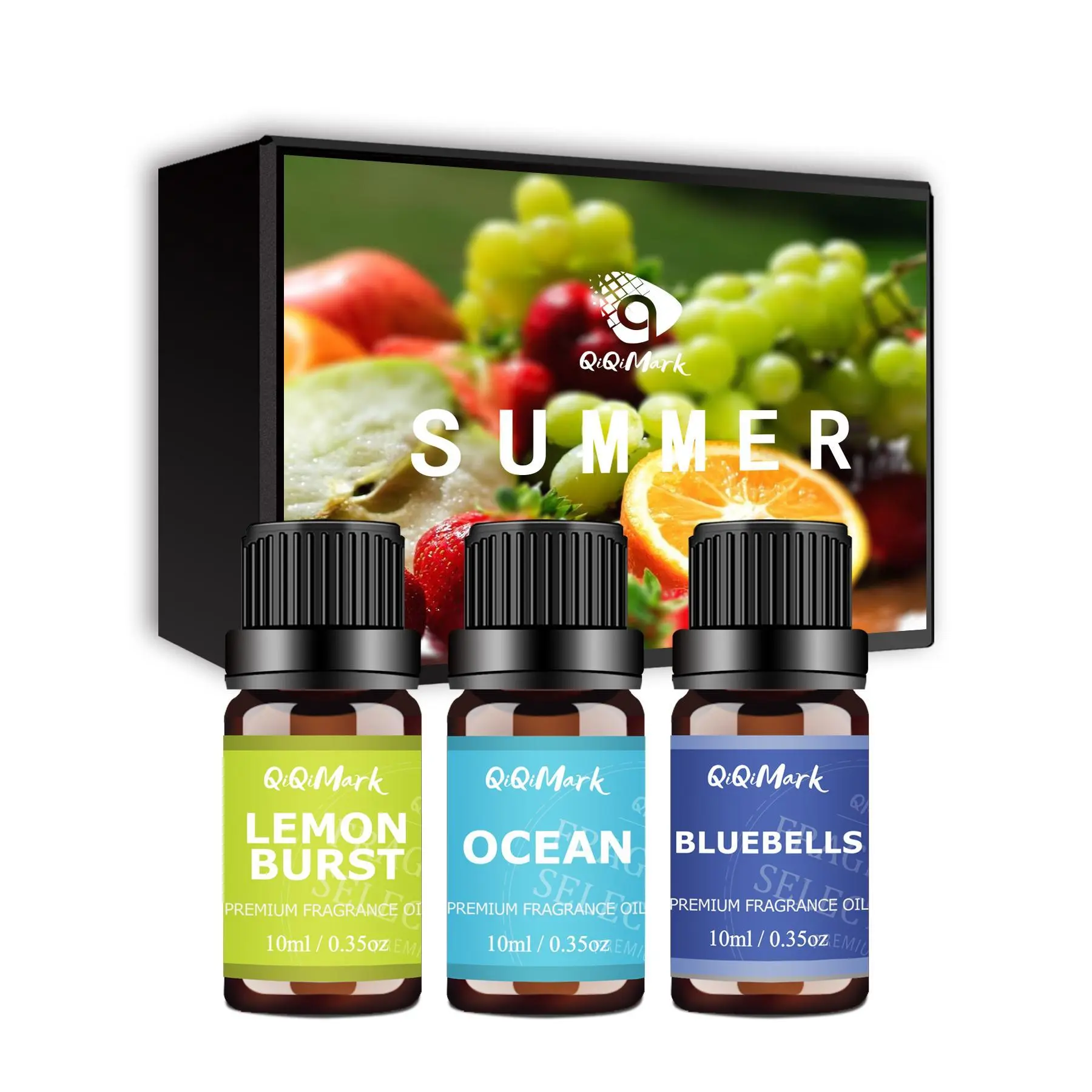 3/12pcs Essential Oils Set 0.34Oz Lemon Burst Spring & Summer Fragrance Oils for Diffusers Scarlet Berry Bluebells Vanilla Elegance Pink Coconut Ocean Waterless Diffuser Car Air Freshener Humidifiers Valentine'S Day Gift