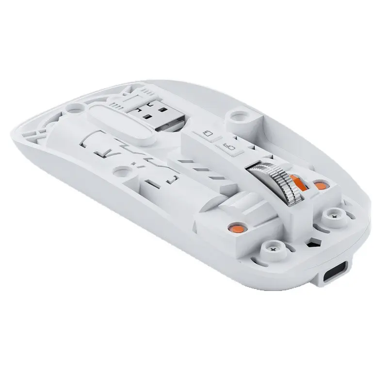 Transparent Bluetooth Mouse Rechargeable Dual-Mode Silent Button Wireless Business Office Gaming Laptop Mouse