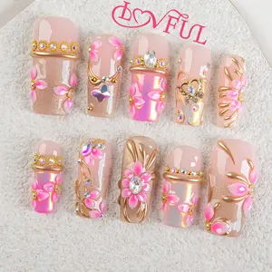 Lovful | CLASSIC SQUARE Collection 1.3inch Handmade Acrylic Press On Nails | 10PCS, Reusable, Salon-Quality, Long-Lasting #DealsForYouDays