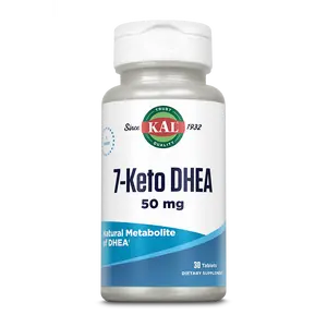 KAL 7-Keto DHEA Tablets 50mg - Natural Metabolite Dietary Supplement for Health and Wellness Springtok Healthcare Edible Vitamin Fitness