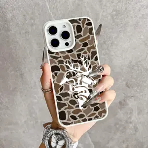 Magnetic Deer Hunter Camo Phone Case, Supports Wireless Charging, Hunting Gift, For iPhone 17 16 15 14 13 12 11 Pro Max Plus, Non-Yellowing Shockproof Clear Slim Soft Acrylic Protective Cover