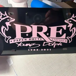 3 Styles Paper Route Empire License Plate, Paper route empire custom car/truck license plate young dolph