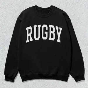 Rugby Sweatshirt Collegiate Crewneck Sweater Unisex
