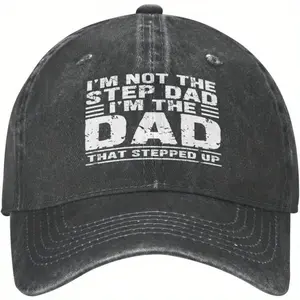I'm Not A The Step Dad I Am A The Dad That Stepped Up Hat Father'S Day Hat Unisex Sports Trucker Hat Baseball Cap