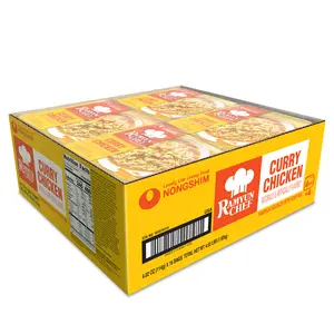 Nongshim Ramyun Chef Curry Chicken 4x4 16 Pack - Gourmet Curry Experience with Premium Noodle Texture & Master-Crafted Flavor Profile