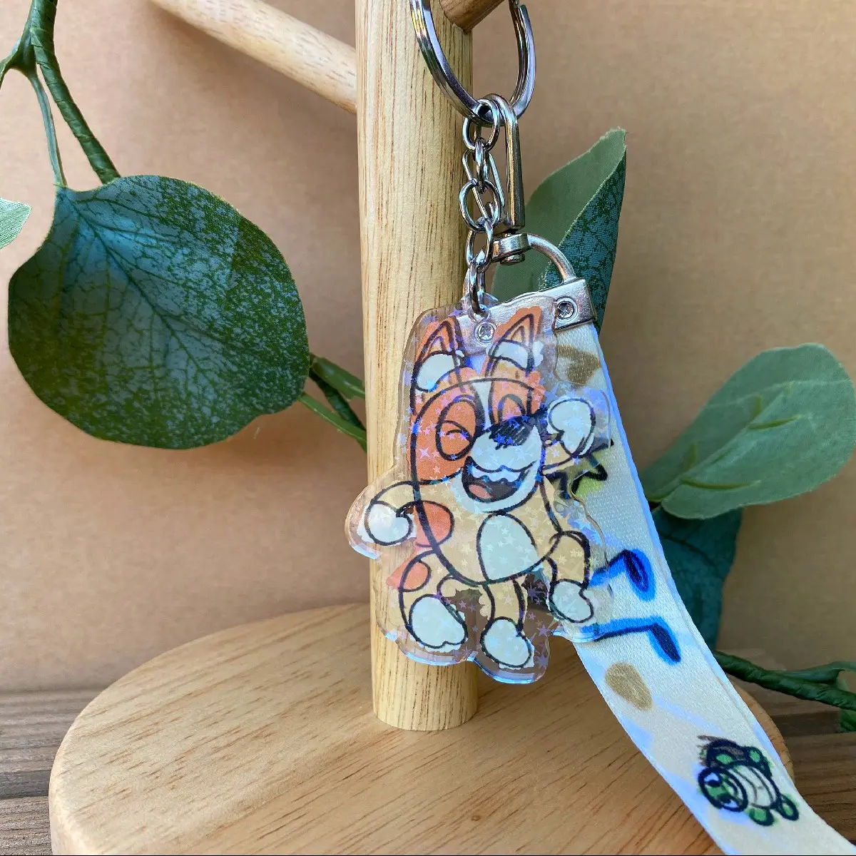 Bingo Holo Dancing Lanyard Keychain