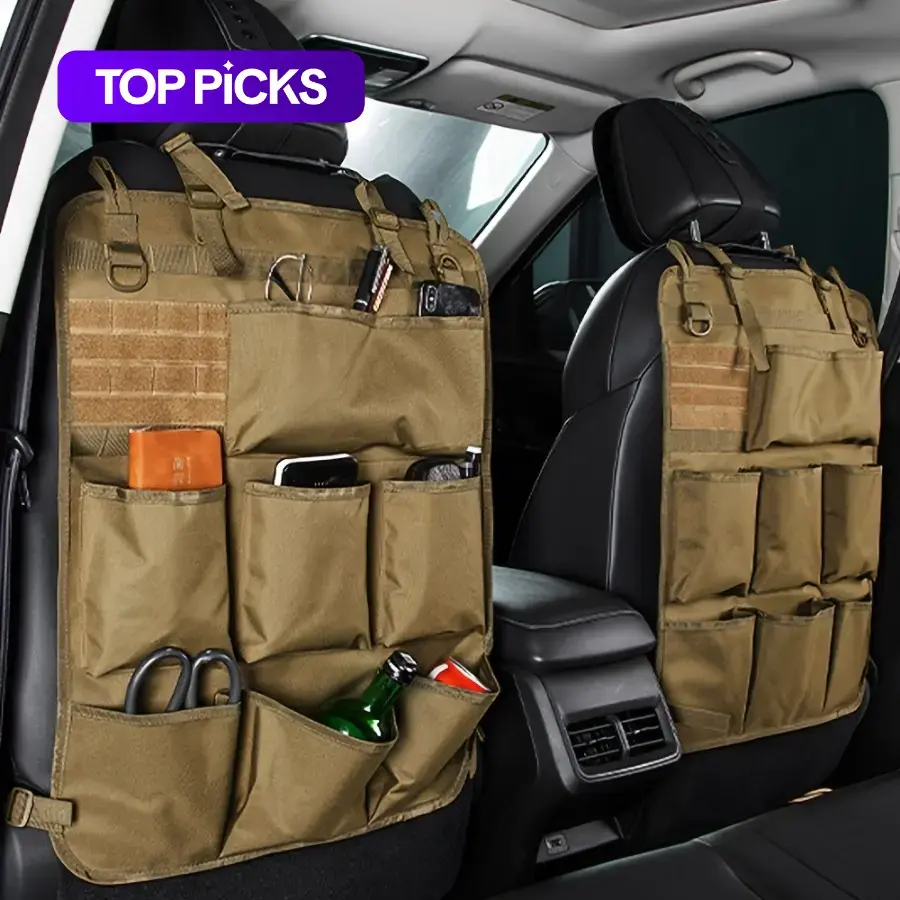 【FathersDayGift】Automotive Seat Back Storage Bag, Multifunctional Modular Hanging Bag with 8 Pockets, Universal Car Seat Back Organizer, Tool Accessories Storage Bag, Car Accessories, Cool Car Stuff, Gifts, Car Items, Vehicle