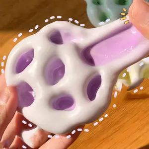 Stress Relief Glutinous Rice Cake Toy - Soft Squishy Squeeze Ball, Handmade Rice Flour Mud Fidget Toy, Decompression Pinch Toy for Anxiety, Super Soft DIY Shape Stress Toy for Teens & Adults, Ages 15+