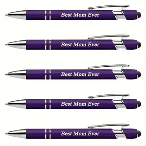 Family Reunion 5‑Pack Ballpoint Pens — Dual‑Function Stylus, Black Ink — Perfect Gift for Grandparents, Parents, Siblings & Kids, Holiday & Family Occasion Present,Students,Schools