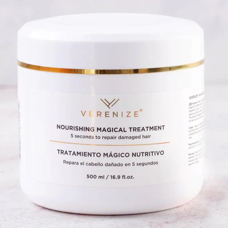 Verenize Magical Treatment for All Hair Types - Nourishing Formula with Marula Oil 500ml - Extremely Damaged Hair Repair Cream - Restore