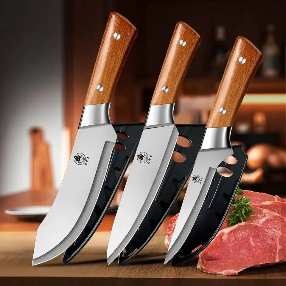 Premium Stainless Steel Bone Removal Knife, Butcher Knife for Sheep Pig Cow, Kitchen Tool Set, Durable Meat Cutting Equipment, Stainless Steel Knives, Kitchenware