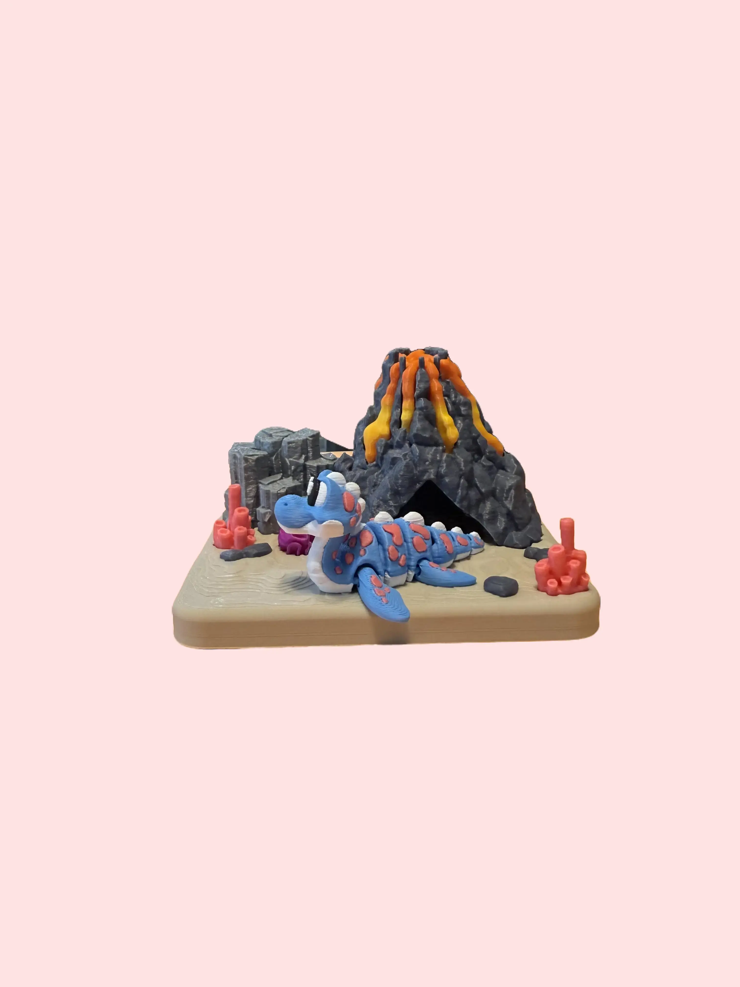 3D Printed Articulating Plesiosaur Play Set