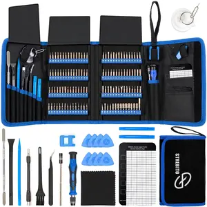 STREBITO 142-Piece Precision Screwdriver Set with 120 Bits, Magnetic Repair Tool Kit for iPhone, Laptop, PC, Tablet, Game Console, Watch, Jewelry, Guitar, Household Electronics & Appliances