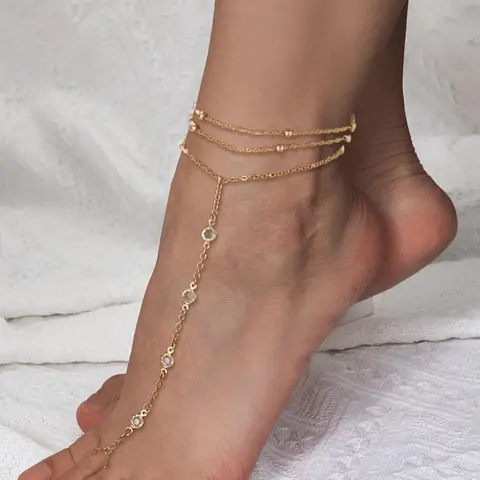 Fashionable Minimalist Chain Anklet, Casual Trendy Anklet for Women & Girls, Fashion Jewelry for Party, Daily Decor, Trendy All-match & Exquisite Jewelry for Birthday Gift