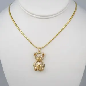 Cadenas & Colgantes - Chain W/Pendants -14K Real Color - Zircon Stone -3mmx45cm