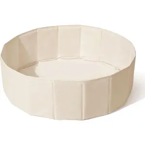 31 Inch Beige Collapsible Ball Pits for Toddlers Kids Dogs Cats, Crawl Playpen Ball Pool Play Tent with Storage Bag, Birthday Gift for Boys Girls Pets (Balls Not Include)