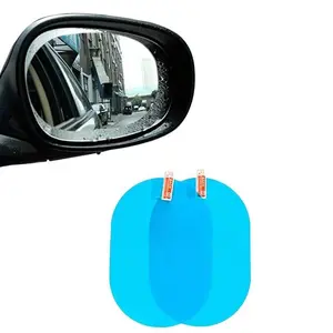 Yitape Car Rearview Mirror Rainproof Film [2 Pack], Hydrophobic Anti-Fog Waterproof Sticker, Clear Vision in Rainy Weather, Universal Window Protection