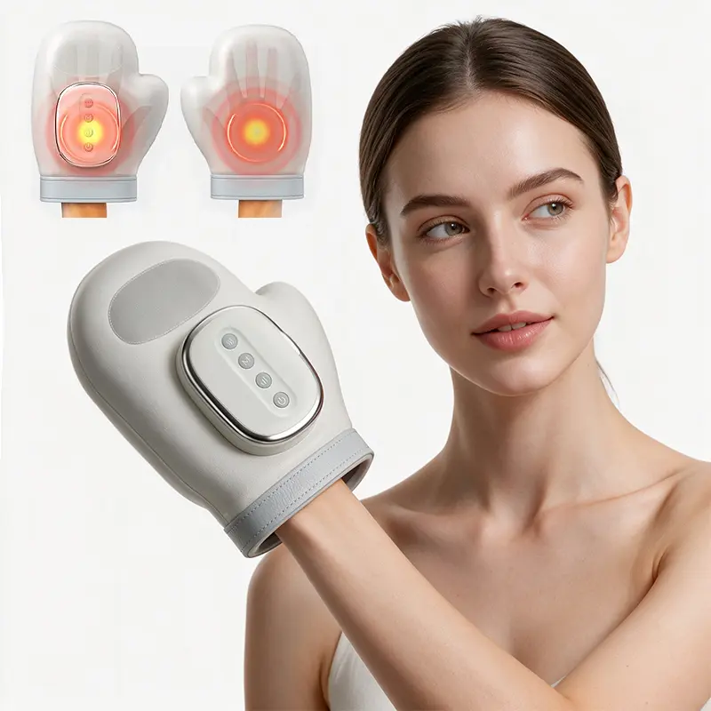 portable hand relaxation massager，Adjustable 3 Modes Heat Acupoint Massage Device, Heating Press to Relax Sore Muscles, Long-Lasting Battery Life, Ideal Massage Present for Mom & Dad