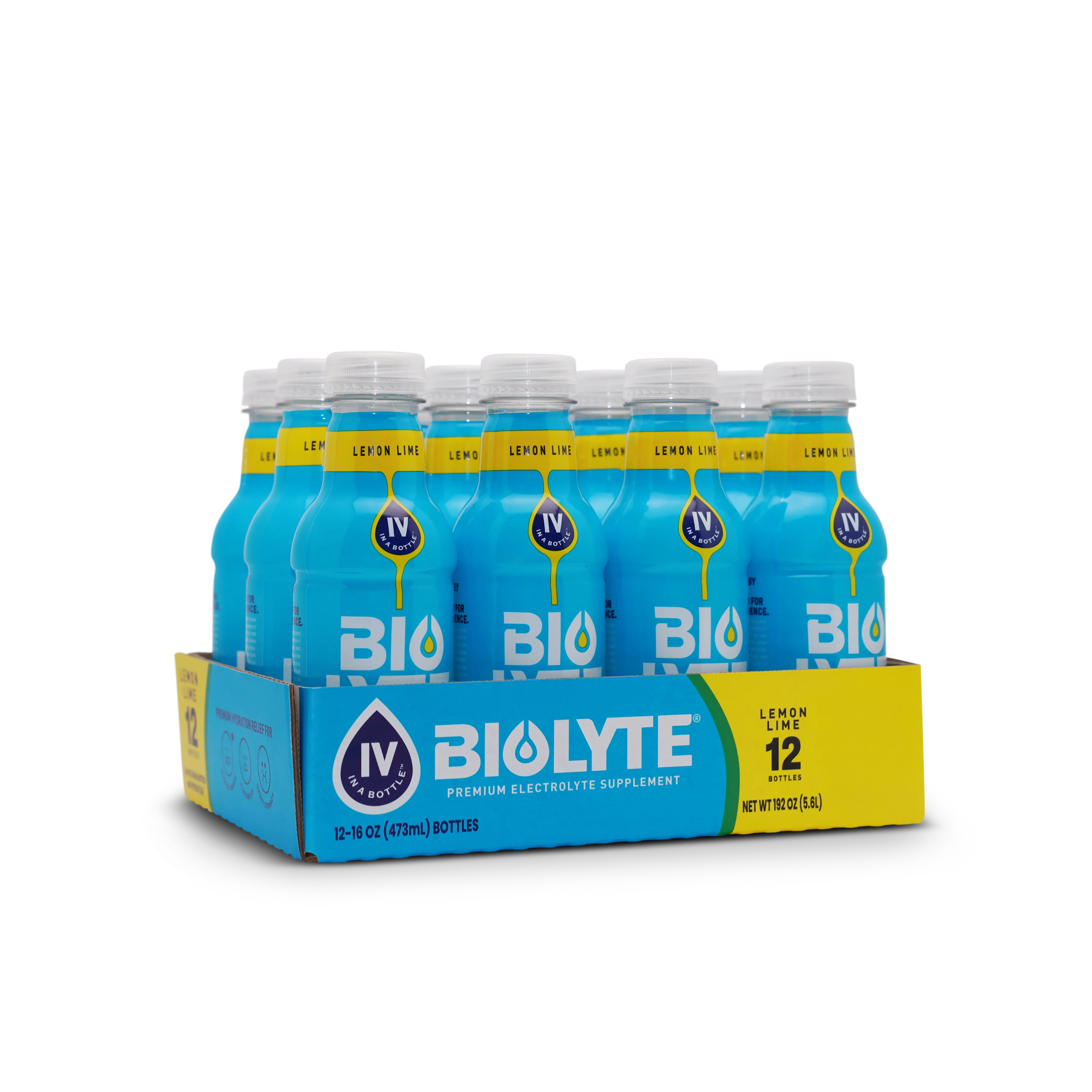 BIOLYTE LEMON LIME - READY TO DRINK - 12 PACK