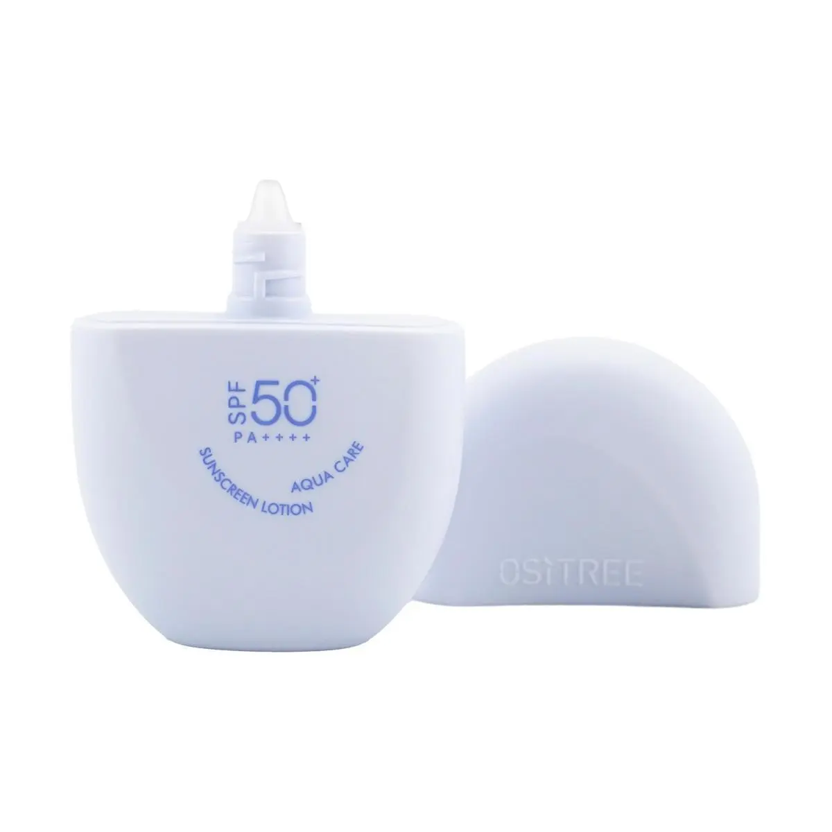OSiTREE Blue Capsule SPF50+ PA++++ Watery Physical Sunscreen for Sensitive Skin, Waterproof, Sweatproof, 60g - Natural Finish, Moisturizing, Dry & Combo Skin Friendly