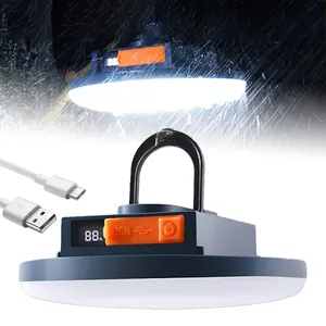 LED Hanging Camping Lantern Rechargeable 4000LM Waterproof 7200mAh Battery Magnetic Base High Lumen Flashlight High Lumens Flashlight Portable Fire Torch