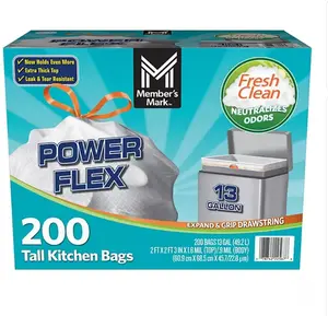 Power Flex 13-Gallon Tall Kitchen Trash Bags, Fresh Scent, 200 ct.