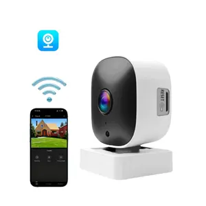 Smart Window Security Camera, HD Infrared Night Vision, 2.4GHz WiFi, Two-Way Audio, Motion Alert, Easy Setup Indoor/outdoor Monitoring