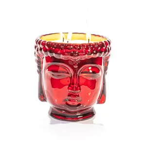 Elizabeth II 24K Gold Ruby Red Glass Buddha Royale