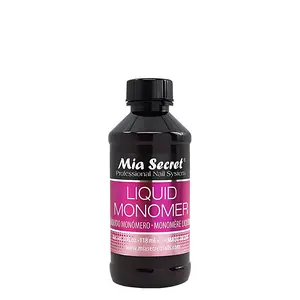 Mia Secret 4 oz. Liquid Monomer - Professional MMA-Free Acrylic Nail System Supplies for Nail Techs, Made in the USA, Nail Tech