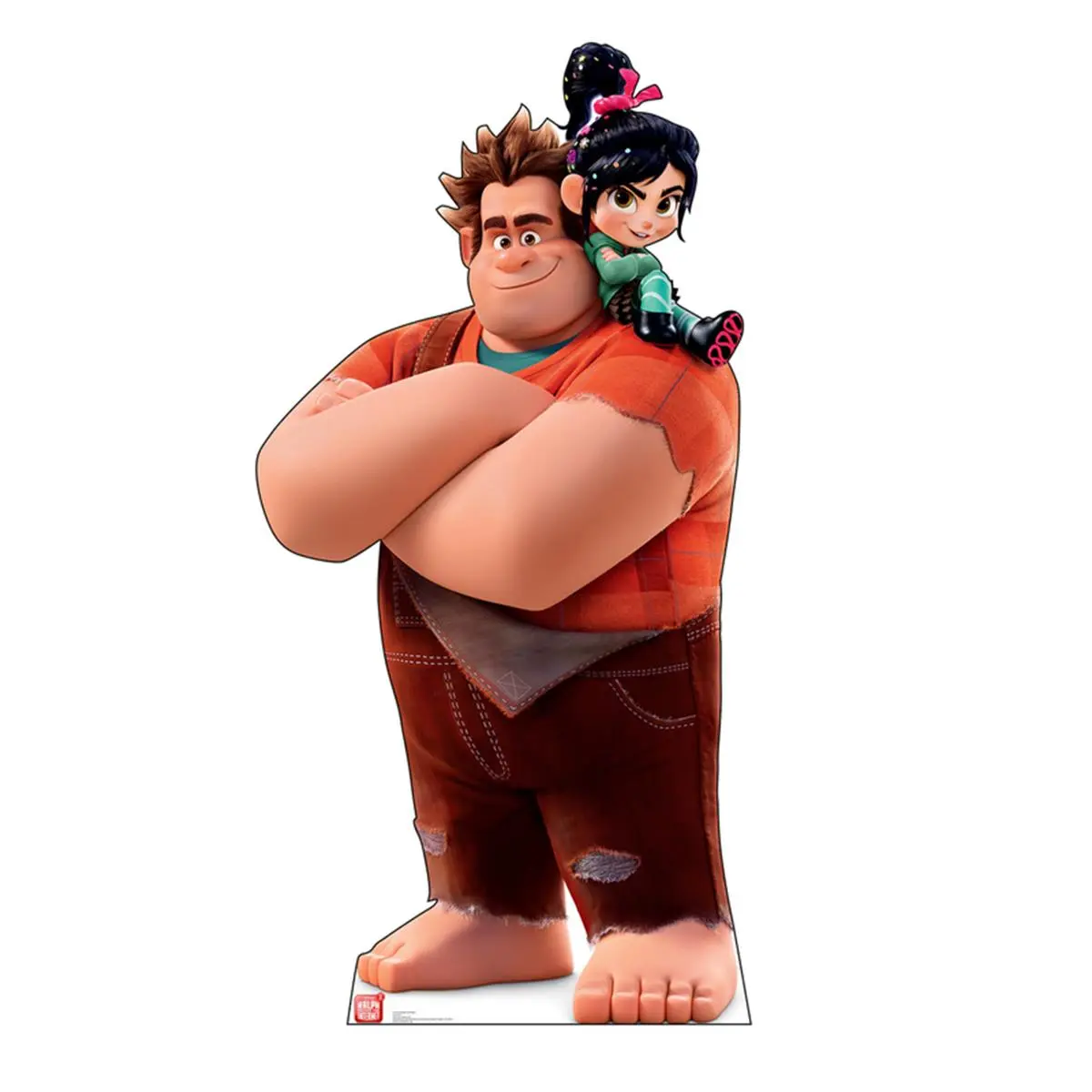 212 MAIN Single-Side Large Vanellope & Ralph Video Game Animation Art & Merchandise Cardboard Cutout - 84x42 in Advanced Graphics Home Decor, Stand-Up Easel Photo Prop, Party Accessory (Part 3), Decorative, Parties