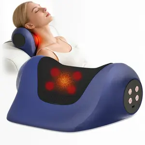 3 in 1 Neck Massager with Heat and Vibration, Adjustable Neck Stretcher Pillow, Ergonomic Neck Support for Relaxation, Posture Support, Muscle Comfort, Portable Neck Relaxer for Home Office Travel