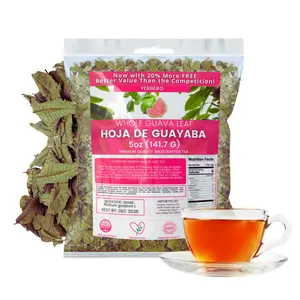 VIRAL Wildcrafted Whole Guava Leaf Tea (Hoja de Guayaba) 5oz (141g) 20% More Product | Pure & Natural Loose Leaf Guava Tea | Handpicked, Non-GMO,... Herbal Beverage