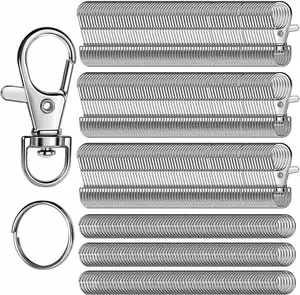 480Pcs Keychain Hooks with Key Rings,Metal Swivel Lobster Claw Clasps, for Keychain Clip Lanyard, Jewelry Making, Crafts (Silver) - Home Improvement.