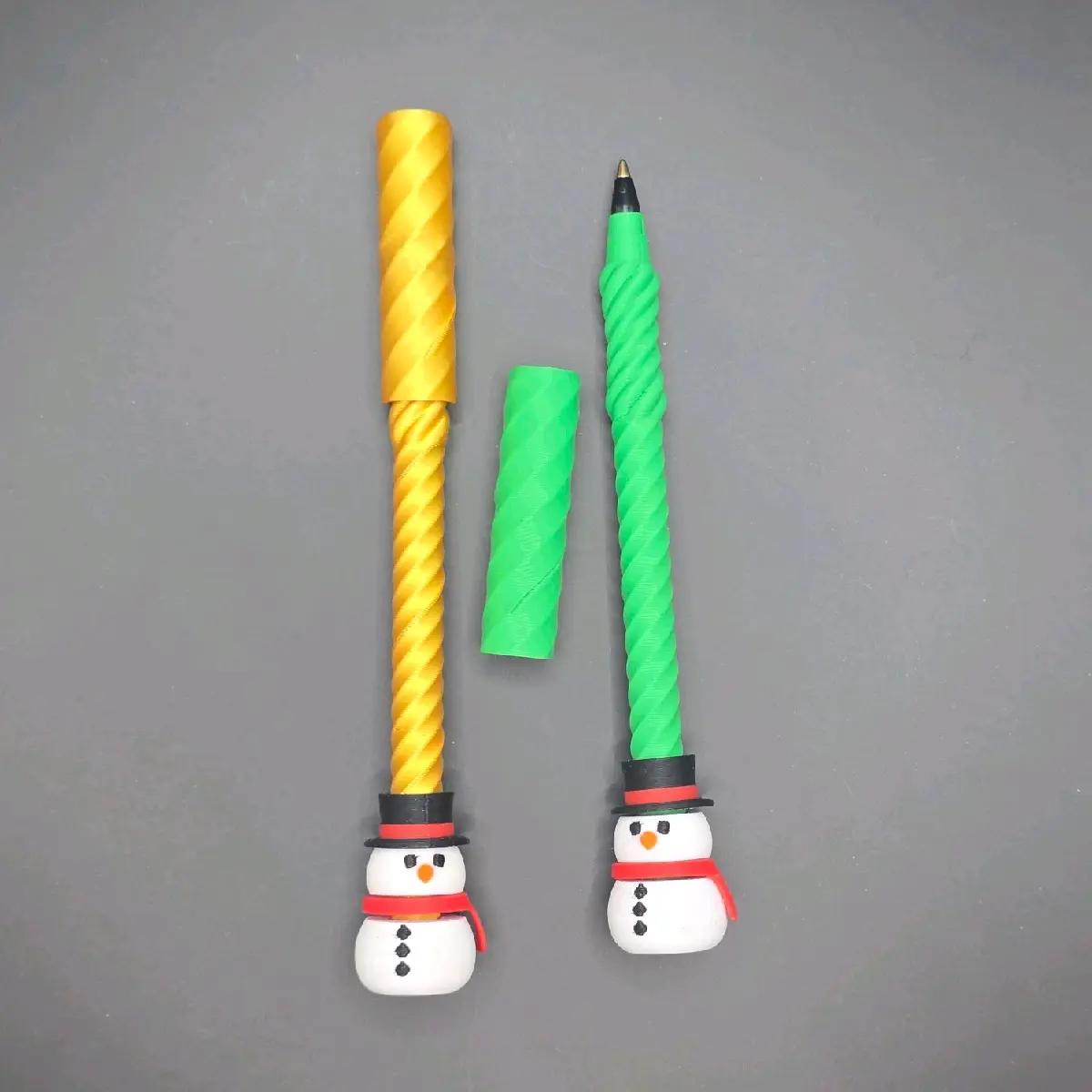 NUKDDD Festive Holiday Snowman Fidget Pen- Fun Stress Relief