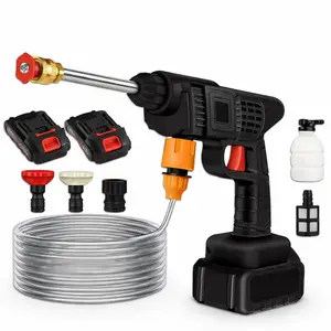 Portable Cordless Electric High Pressure Water Spray Gun Car Washer Cleaner Tool