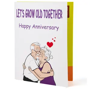 Funny Anniversary Card with Sound & Shaking Motion – Hilarious Interactive Gift for Husband, Wife, Couple, Parents, Mom, Dad, Grandparents Durable Card Custom Message Card