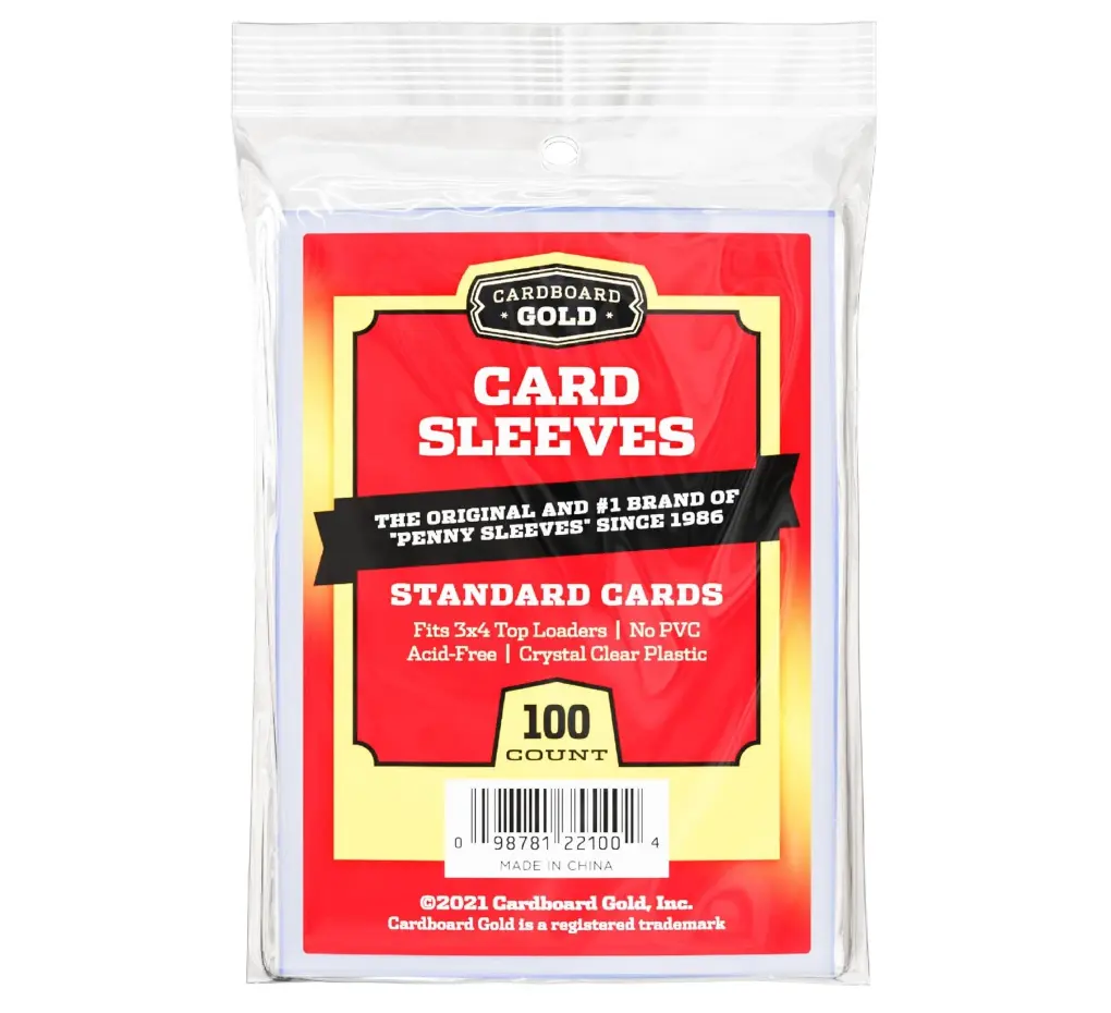 Cardboard Gold Penny Sleeves 100ct