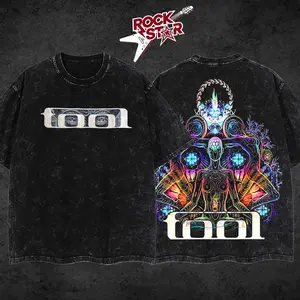[ Rock Star ] Tool Band ‘Convex Spectre’ Retro Unisex Acid Washed Hoodie T-Shirt – Tool Band 2026 Tour Merch, Metal Rock Band Heavyweight Cotton Washed Shirt, Oversized Vintage Tee, Dark-Aesthetic Merch for Rock Fans