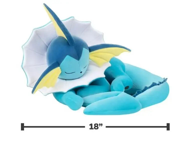 Pokemon Vaporeon Sleeping Plush - 18 inch Premium Plush in Sleeping Pose