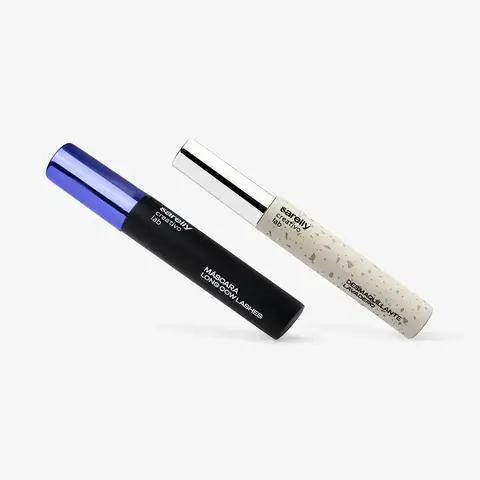 Combo Long "Cow Lashes", Waterproof, Long-lasting Lengthening lift Mascara + Oil-based Lavadero Waterproof Mascara Remover by Anna Sarelly