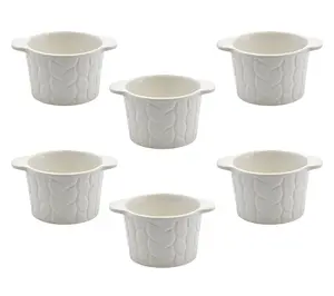 Temp-tations Carved Willow Set of (6) 6oz Mini Cups Temp-tations Carved Willow Set of (6) 6oz Mini Cups