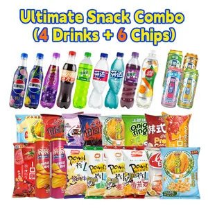 Asian Snack Combo Box | 4 Drinks & 6 Chips Variety Pack | Crunchy Snacks + Drinks Bundle USA Shipping Asian Snack Combo Box | 4 Drinks & 6 Chips Variety Pack | Crunchy Snacks + Drinks Bundle USA Shipping