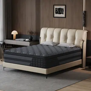 【EVLWEL】10/12/14 Inch Twin, Full, Queen, King Mattress Memory Foam And Spring, Hybrid MattressMedium Firmness, Lumbar Support, For Home Rooms Hotels, Boxed Halloween ChristmasGift Furniture Ergonomic mattress queen size mattress beds mattress included, Or