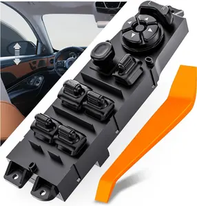 Nilight Front Left Driver Side Power Master Window Switch, Compatible with 1997-2001 Jeep Cherokee, Replacement Set That Includes Removal Tool