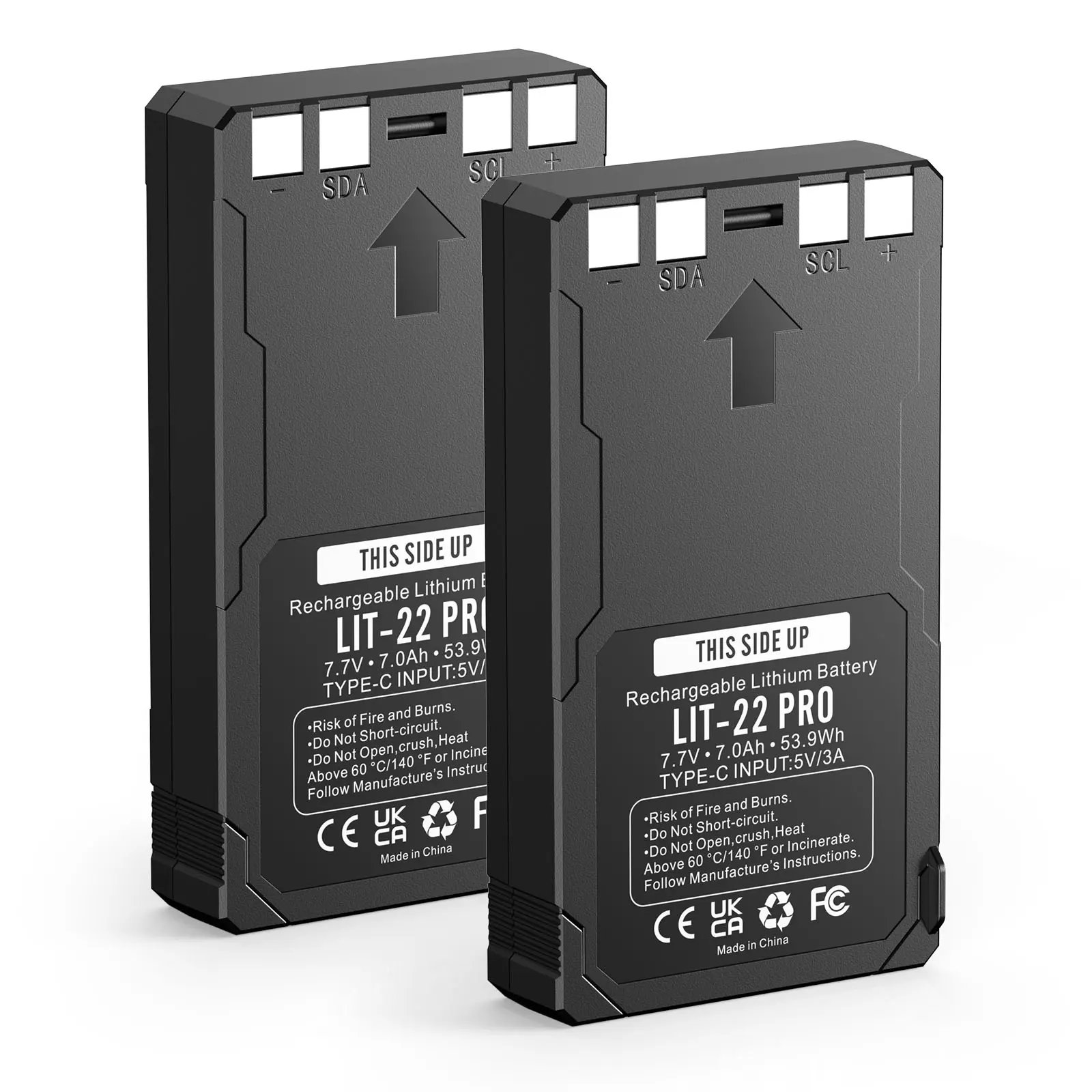 2-Pack Rechargeable Batteries for SPYPOINT LIT-22 Trail Cameras, 7000mAh, AA Replacement, USB-C Fast Charge, Off-Grid Hunting & Farm Surveillance Accessories for Hunters/Farmers, Type-C Input, Led Display