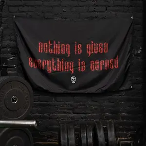 Gymreapers Mantra Flag - Red Camo for Gym and Garage