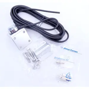 212 MAIN NMO 3-Way Mirror Mount, 0.75 in. & 17 ft. Size, RG58Au Cable, Loose Solder-On PL259 Plug, Chrome Finish