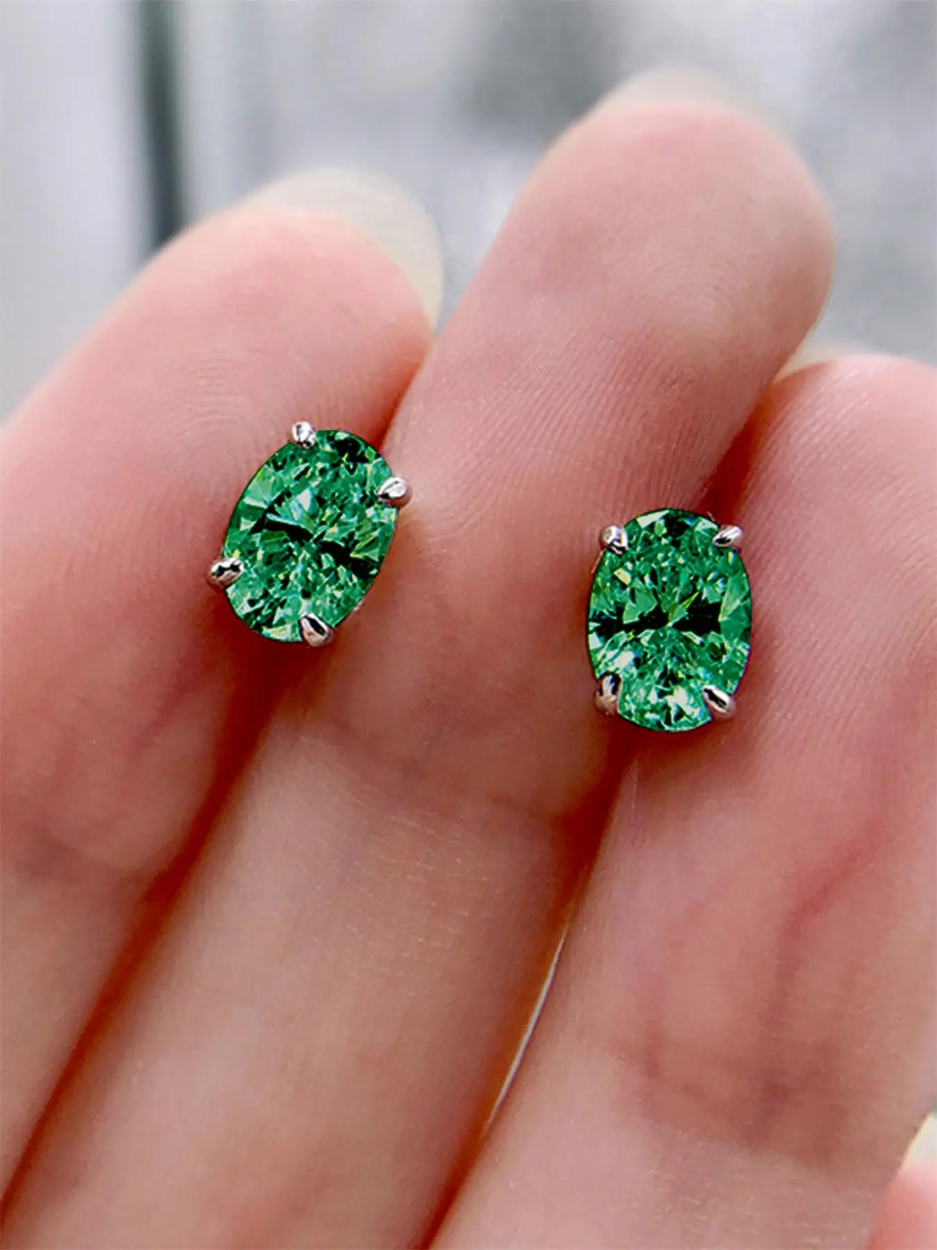 Fashion Elegant Rhinestone Decorated Bling Stud Earrings, Studs Earrings, 1 Pair Casual Jewelry for Party, Daily Clothing Decor, Trendy All-match & Exquisite Jewelry Gift for Women and Girls