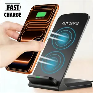 Wireless Charger Station for iPhone Samsung, 20W Fast Charger Wireless Charging Stand for Apple iPhone 17 16 15 14 13 12 11 X Samsung Huawei Xiaomi and ALL Wireless-Standard Smartphones