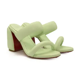 Pre-owned christian louboutin Green Women's Inflama Sab Sandals US 8.5